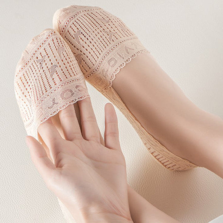 Chaussettes Respirantes En Dentelle
