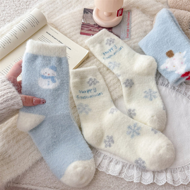 Chaussettes Chaudes De Dessin Animé