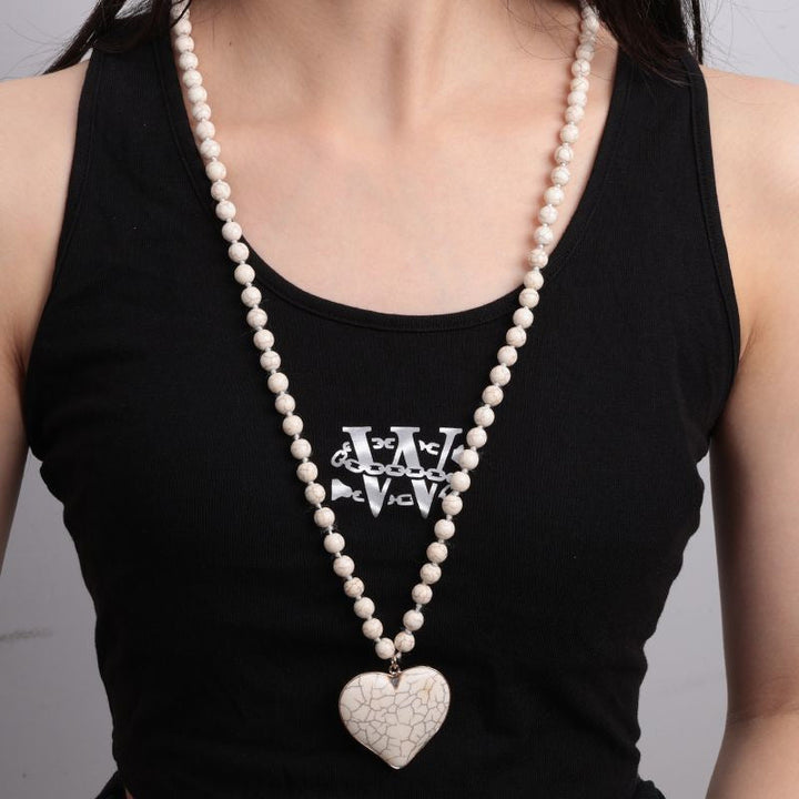 Collier Pendentif En Perles Bohème