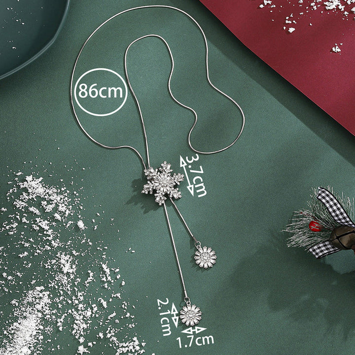 Collier Pendentif Flocon De Neige