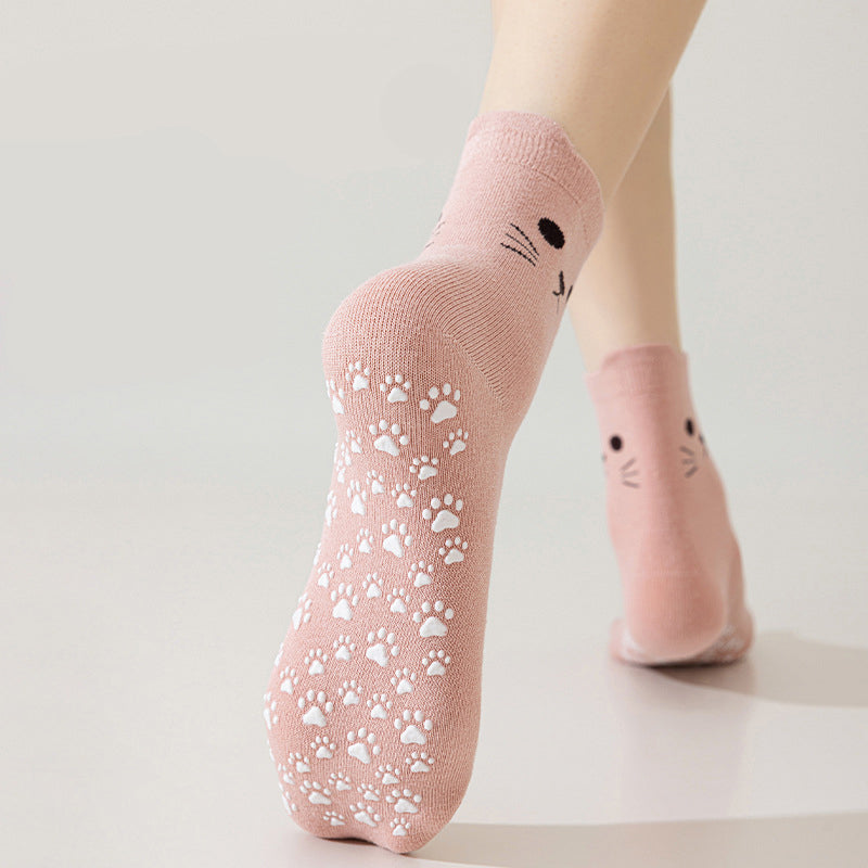Chaussettes Décontractées À Imprimé Chat