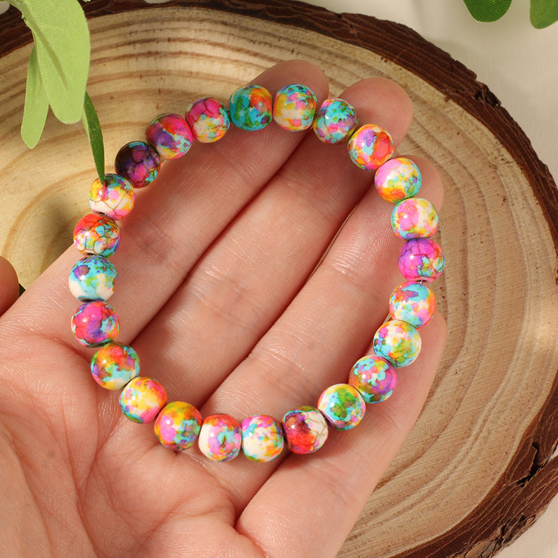 Bracelet De Perles Colorées