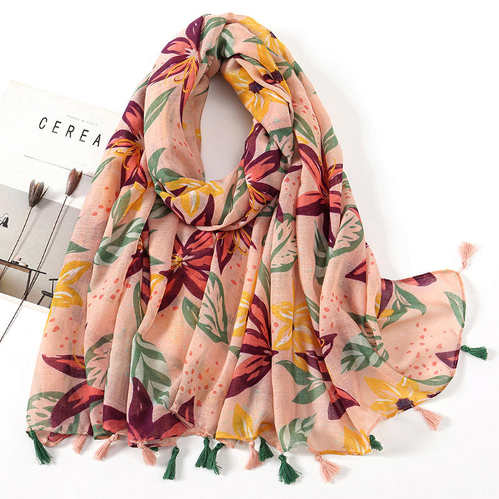 Écharpe Florale Vintage