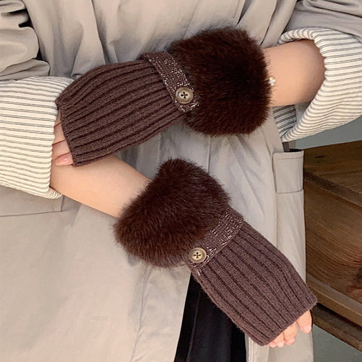 Gants Chauds De Couleur Unie