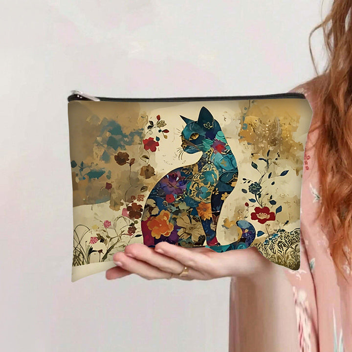 Sac À Motif Chat Vintage