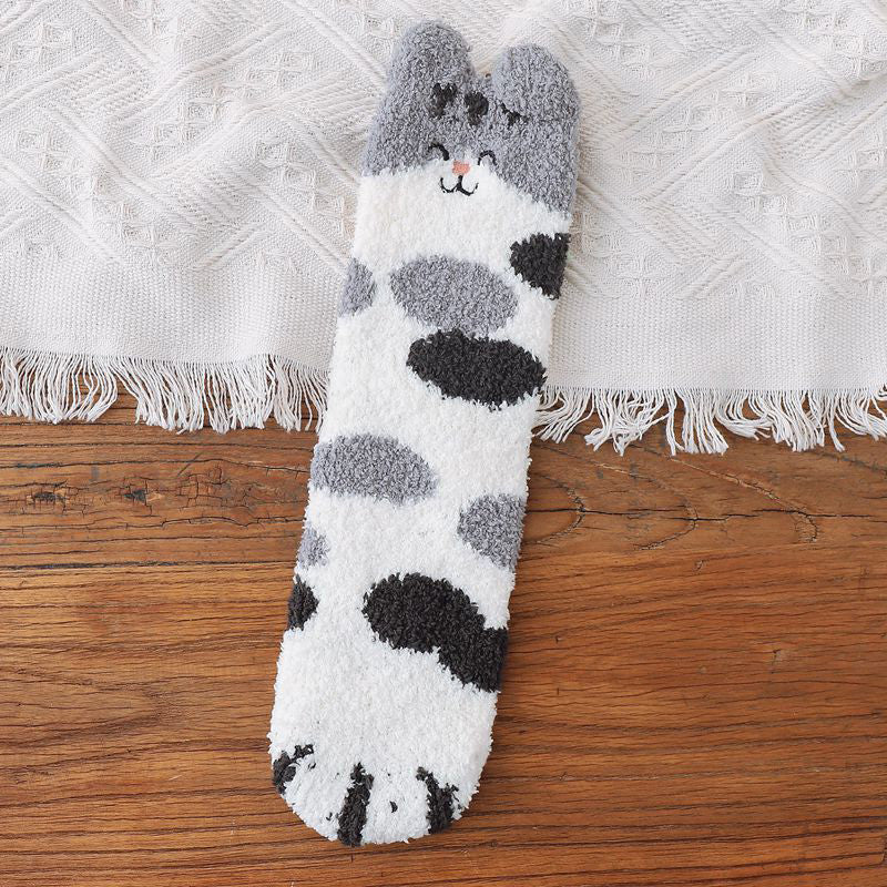 Chaussettes Chaudes De Dessin Animé