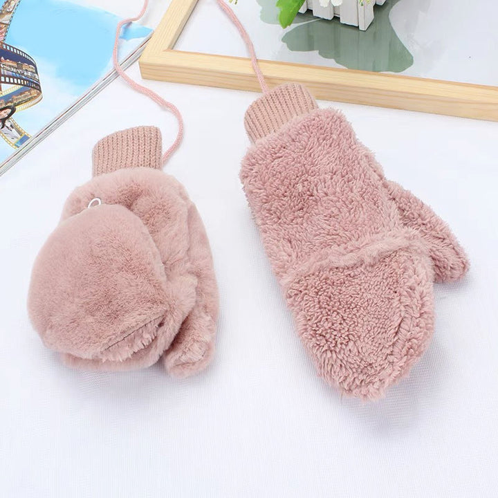 Gants Chauds De Couleur Unie