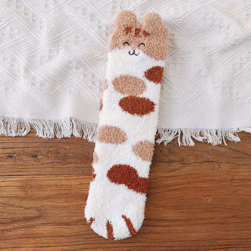 Chaussettes Chaudes De Dessin Animé