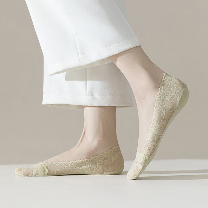 Chaussettes Respirantes En Dentelle