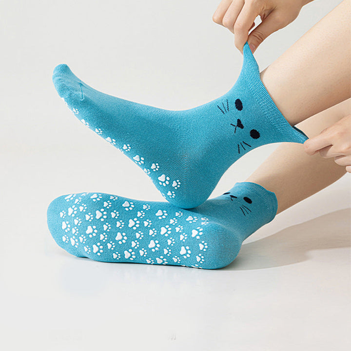 Chaussettes Décontractées À Imprimé Chat