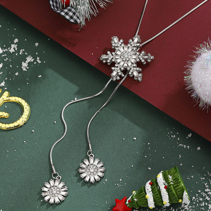 Collier Pendentif Flocon De Neige
