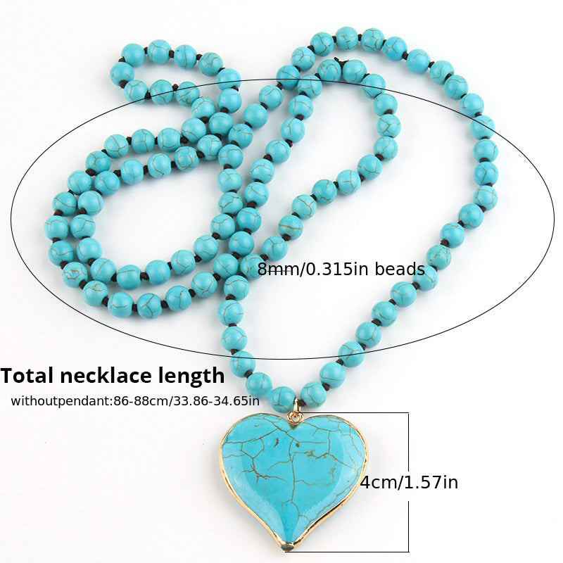 Collier Pendentif En Perles Bohème