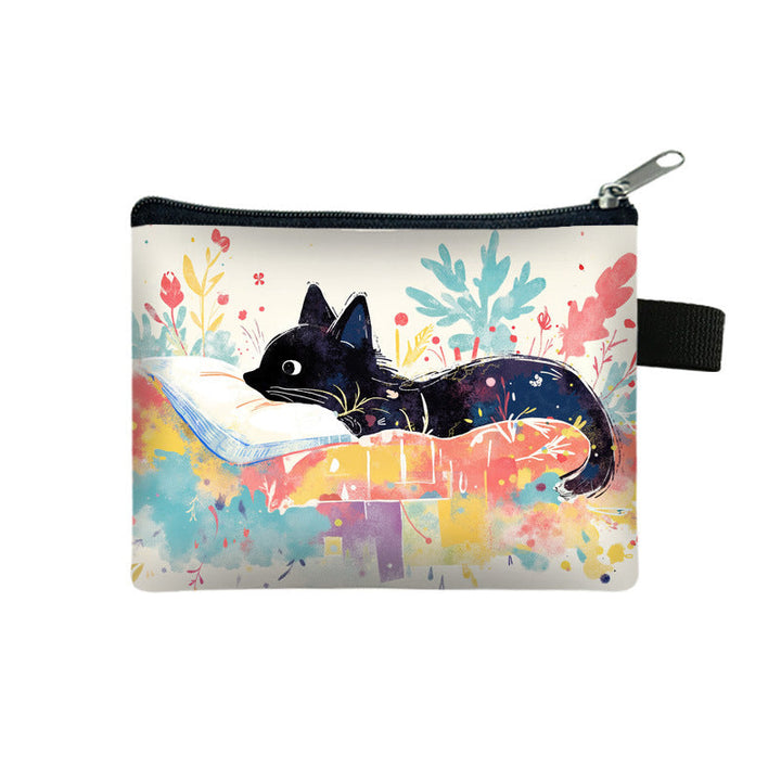 Porte-Monnaie Chat De Dessin Animé