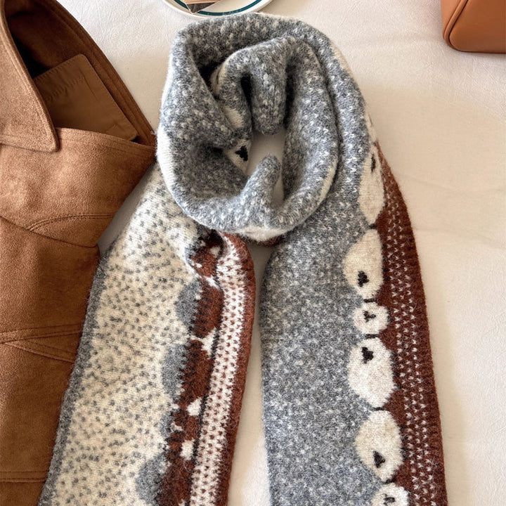 Écharpe Chaude À Motif Mouton