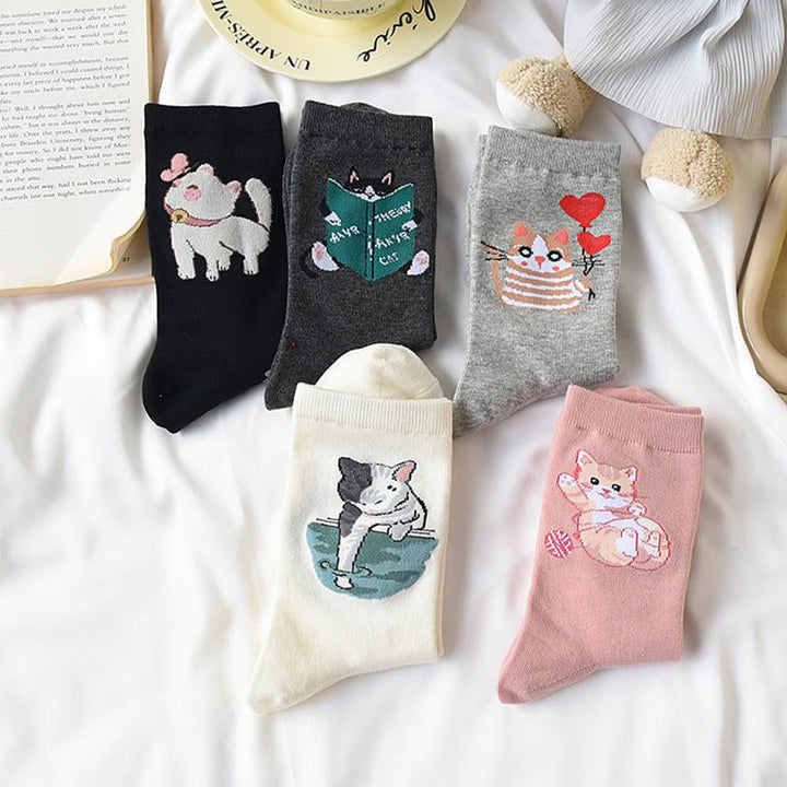 Chaussettes De Chat De Dessin Animé