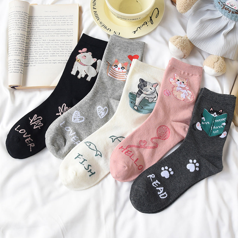 Chaussettes De Chat De Dessin Animé