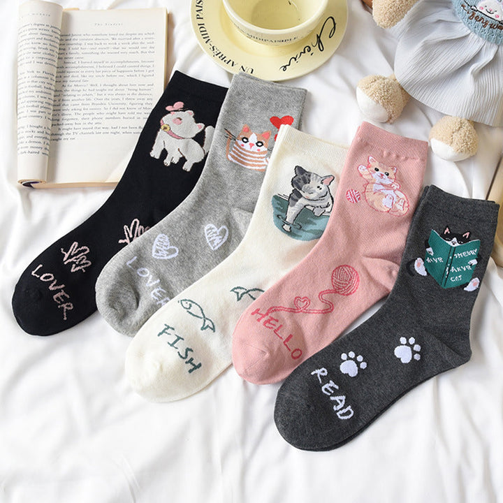 Chaussettes De Chat De Dessin Animé