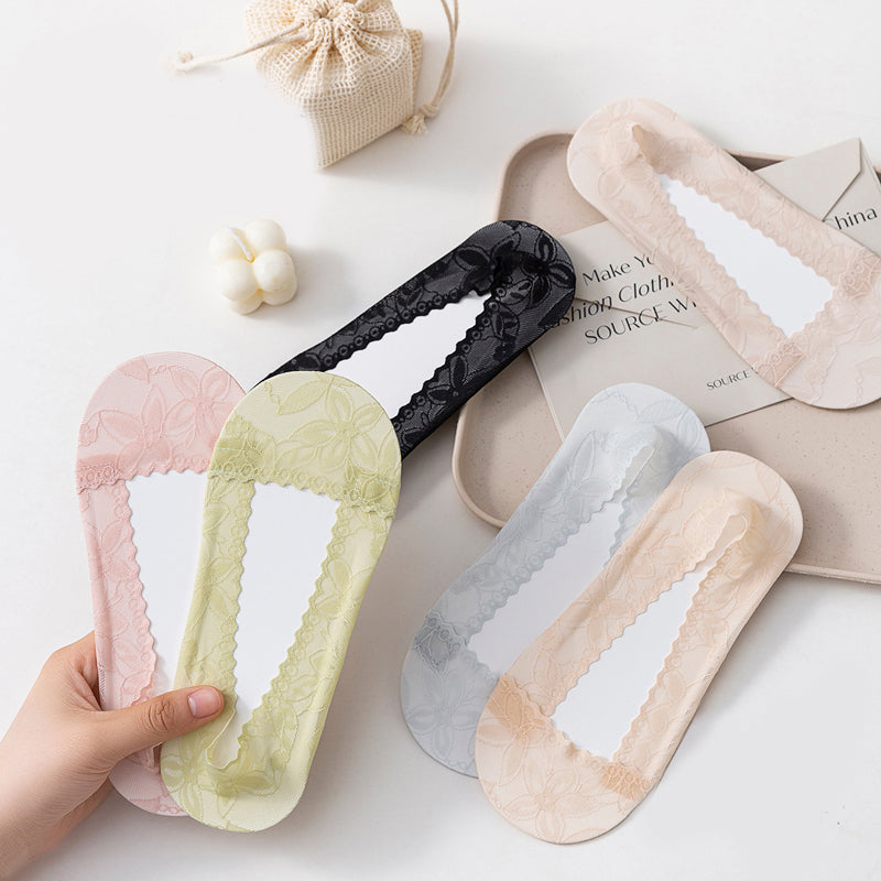 Chaussettes Respirantes En Dentelle