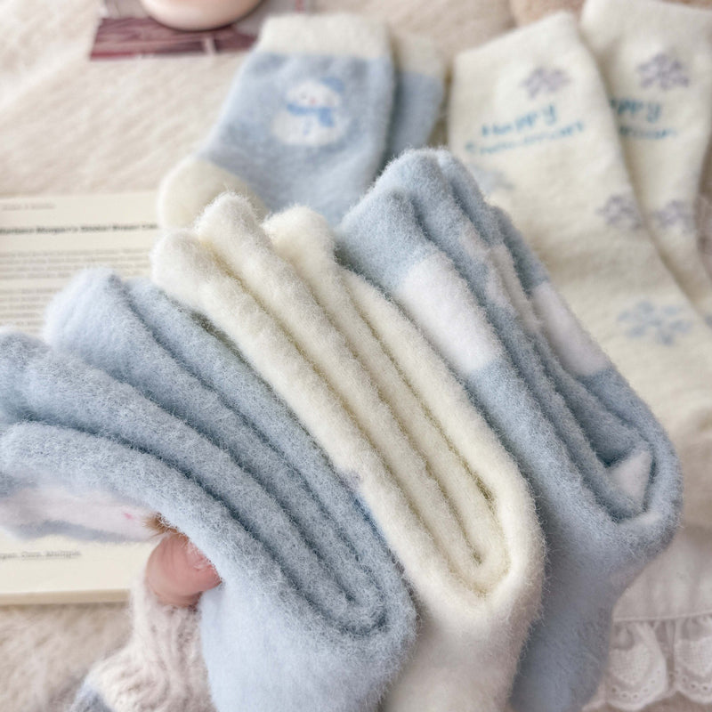 Chaussettes Chaudes De Dessin Animé