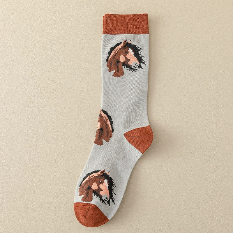 Chaussettes Décontractées À Imprimé Animal