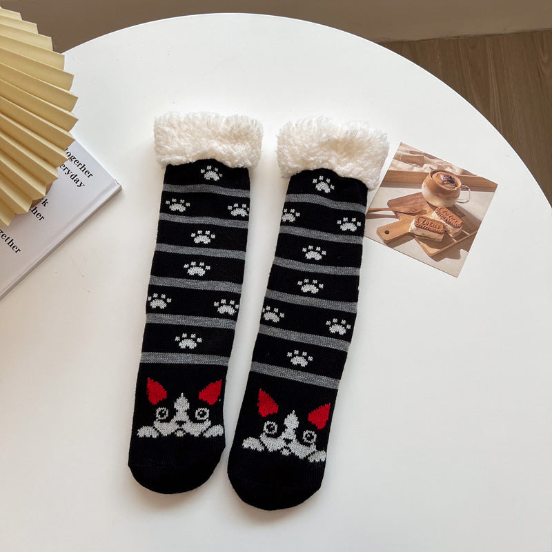 Chaussettes Chaudes De Dessin Animé