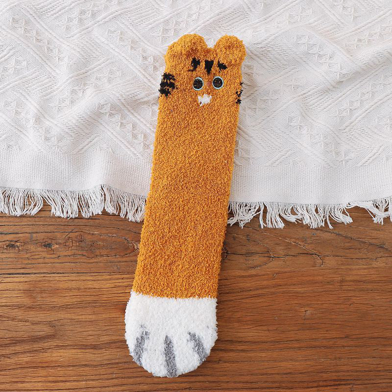 Chaussettes Chaudes De Dessin Animé