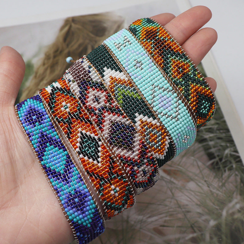 Bracelet Bohème Tissé À La Main