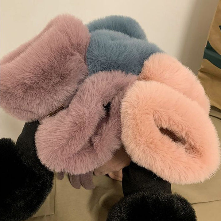 Gants Chauds De Couleur Unie