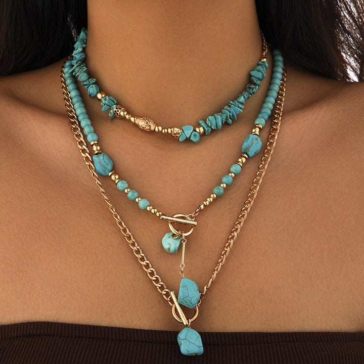 Collier Pendentif Ethnique Vintage