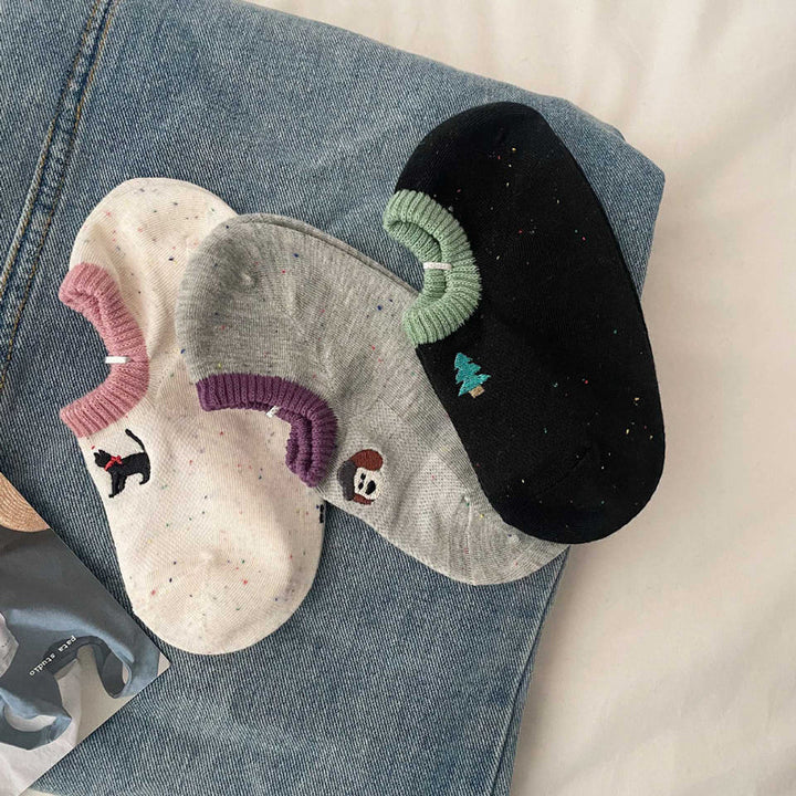 Chaussettes De Dessin Animé Décontractées