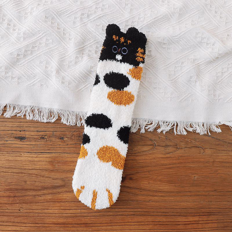 Chaussettes Chaudes De Dessin Animé