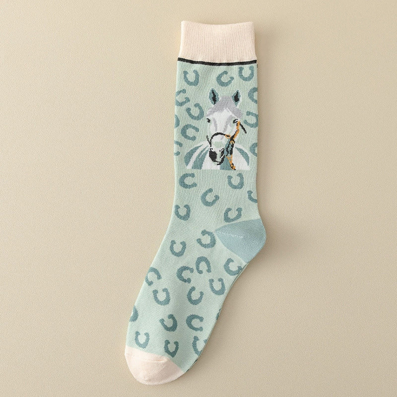 Chaussettes Décontractées À Imprimé Animal