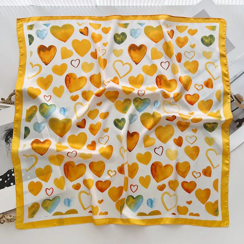 Écharpe Décontractée À Imprimé Coeur