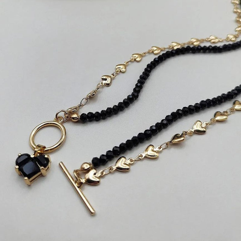 Collier Pendentif Perlé Vintage