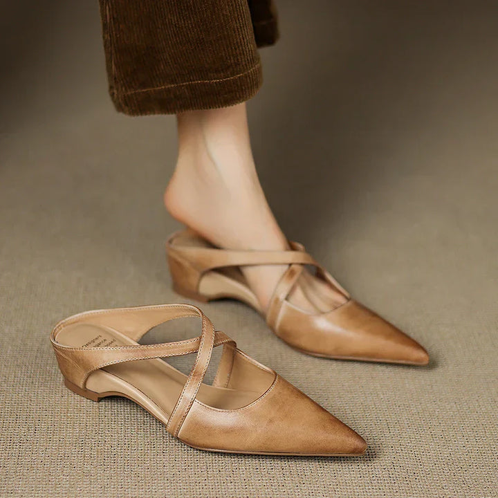 Aluna |  Mules en Cuir Véritable