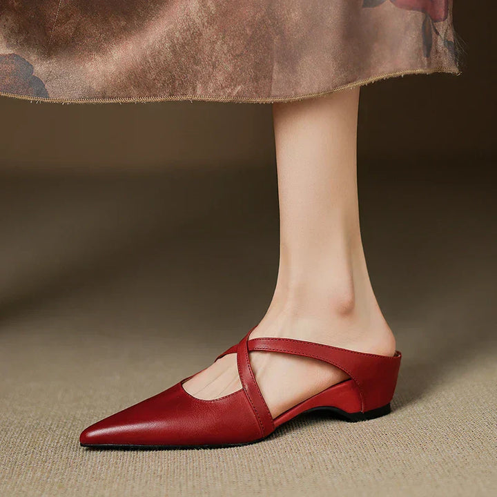 Aluna |  Mules en Cuir Véritable