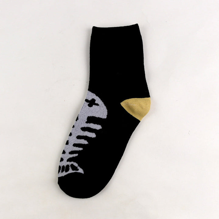 Chaussettes Décontractées À Imprimé Chat