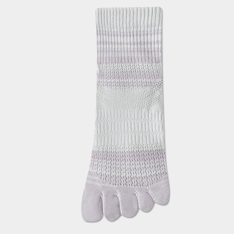Chaussettes À Cinq Doigts Rayées Et Colorées