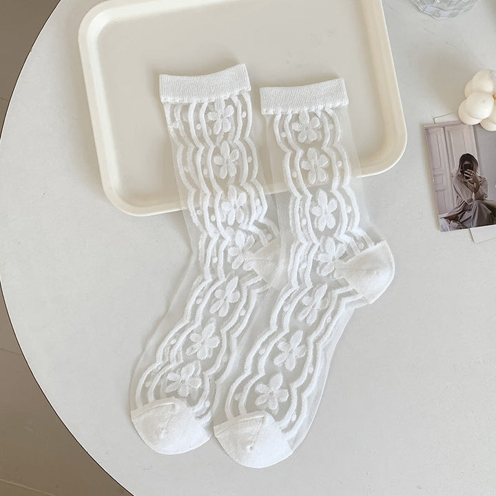 Chaussettes À Fleurs Respirantes