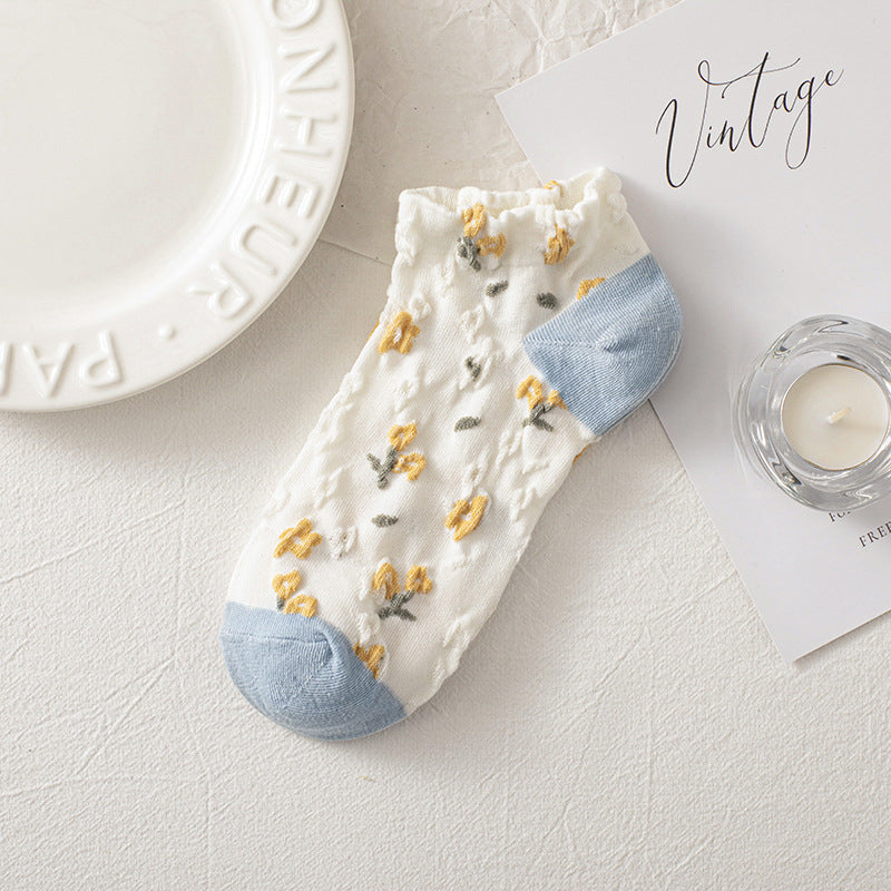 Chaussettes Fleuries Décontractées