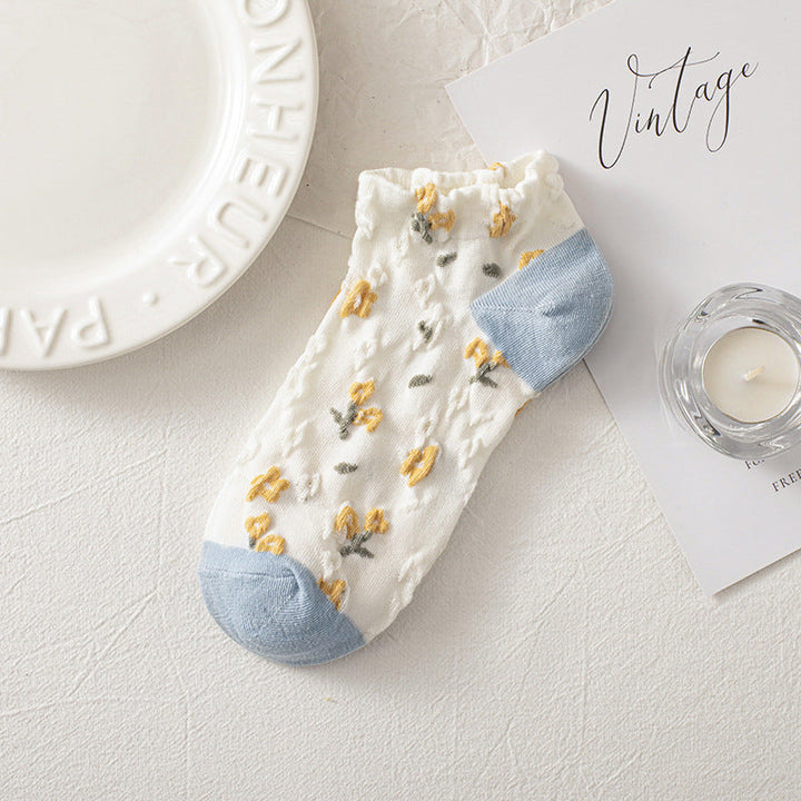 Chaussettes Fleuries Décontractées