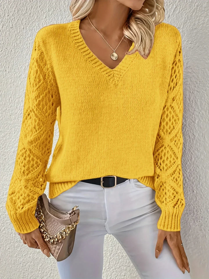 SOLÈNE™ | Casual V-Neck Sweater