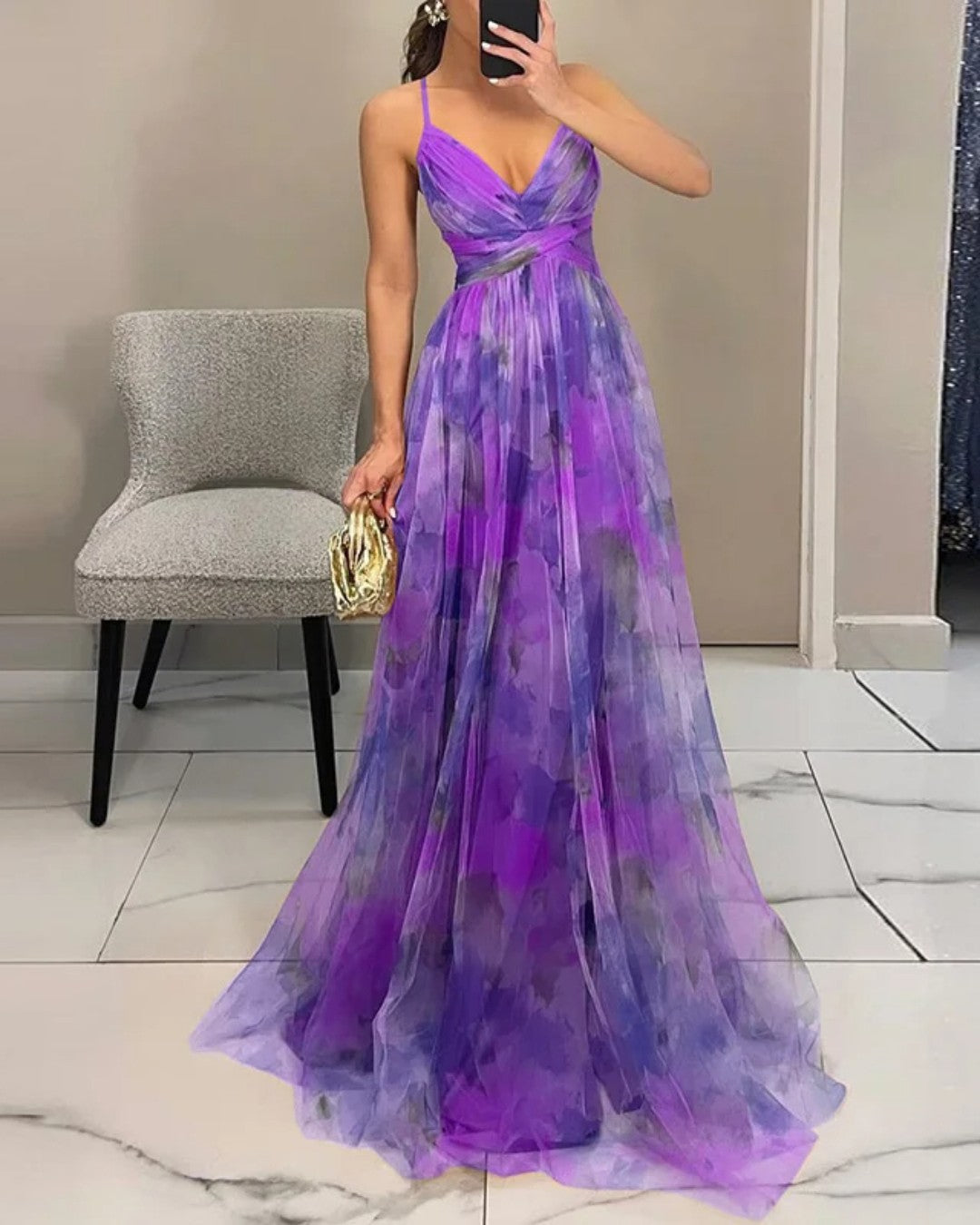 Beatriz | Élégance Florale en Maxi Robe