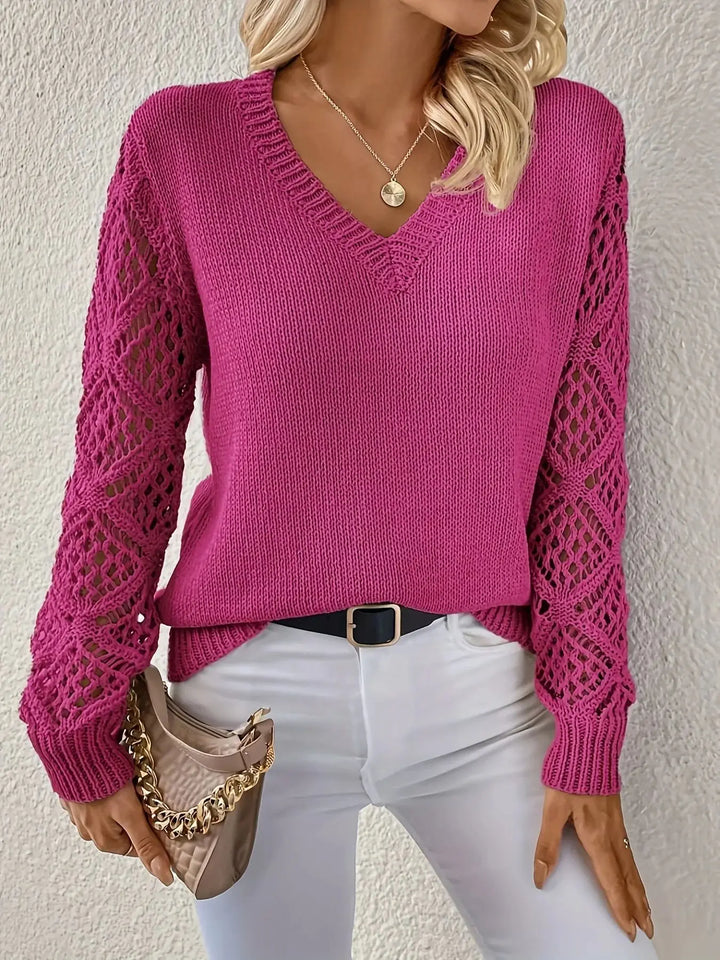 SOLÈNE™ | Casual V-Neck Sweater