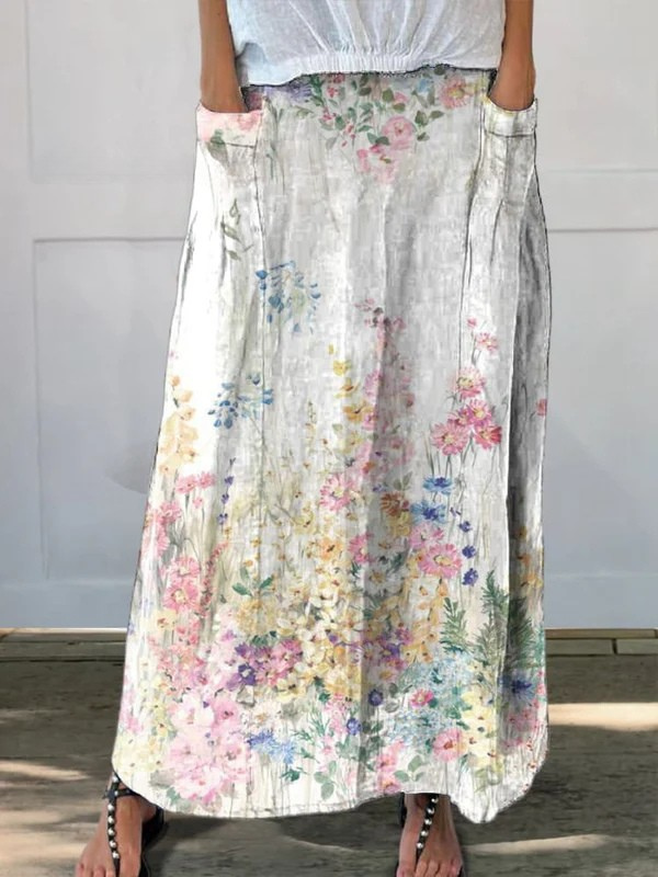 Light Printed Skirt