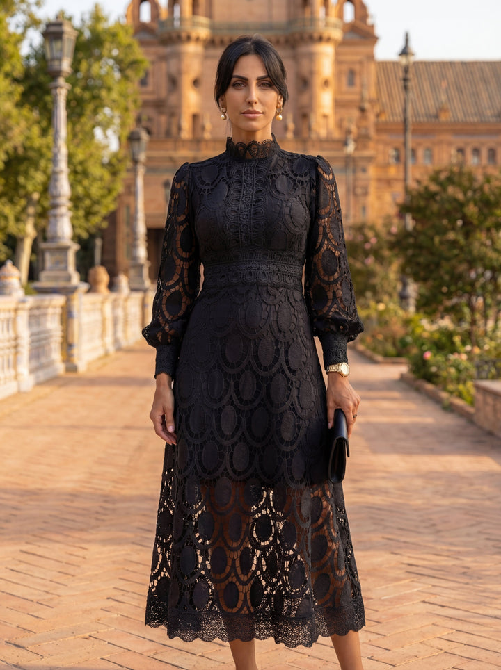 Capricornio | Robe Dentelle Élégante Raffinée