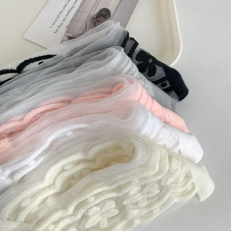 Chaussettes À Fleurs Respirantes