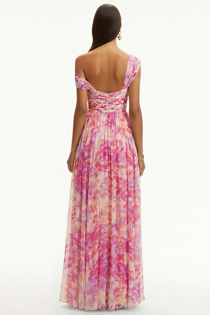 Rosalie | Robe Maxi Fleurie En Mousseline Élégante