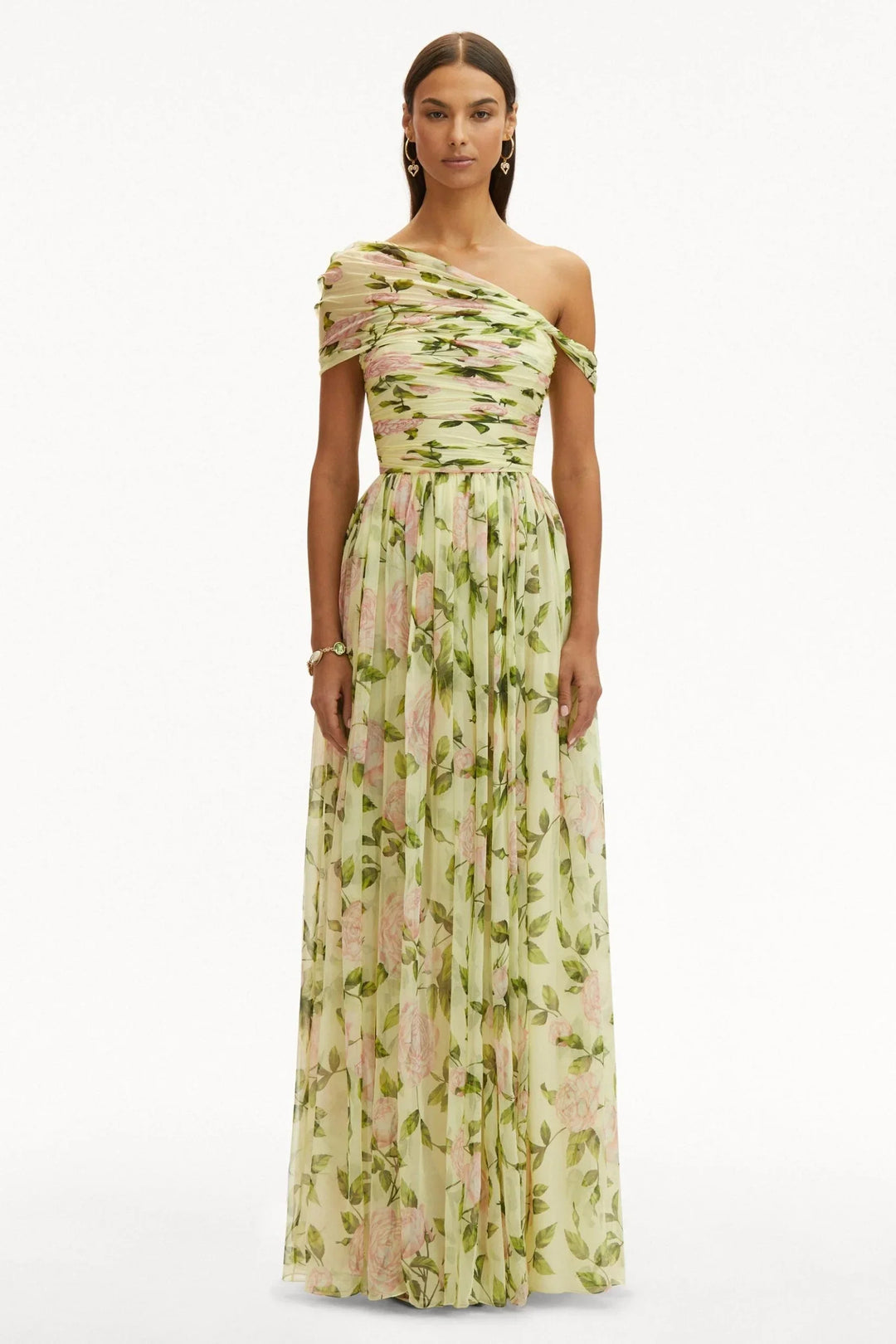 Rosalie | Robe Maxi Fleurie En Mousseline Élégante