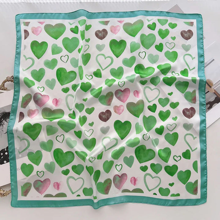 Écharpe Décontractée À Imprimé Coeur